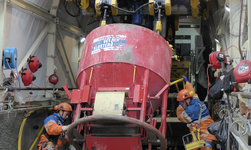 Electric chain hoists for cableway route construction