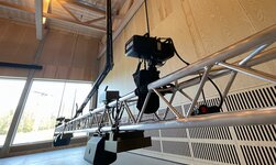 The GIS motors are attached as climbing hoists to the anchor points
