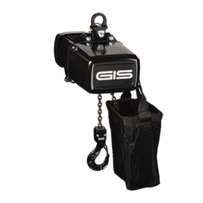 Electric chain hoist for holding and moving loads above people