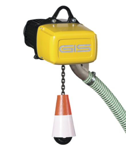 Electric chain hoist for large lifting heights in wind turbines