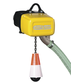 Electric chain hoist for large lifting heights in wind turbines