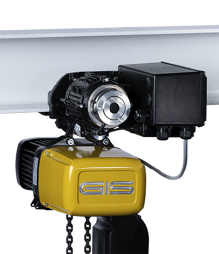 Motorised trolley GMF with electric chain hoist GP Motorised trolley for the electric movement of goods