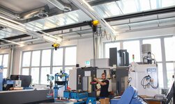 GISKB overhead crane for CNC machine light crane system with electric chain hoist for equipping machines