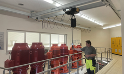 Crane system GISKB with radio control Crane system GISKB with radio control