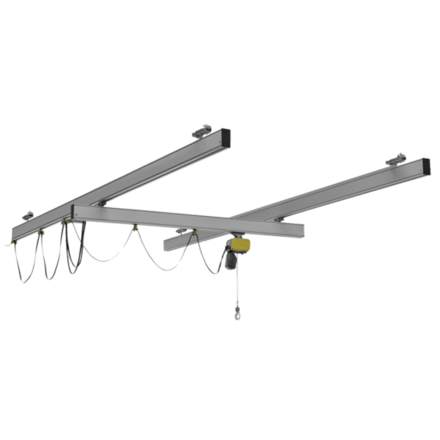 Crane system GISKB Aluminium Overhead crane for the manual movement of goods