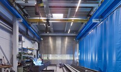 overhead traveling crane with synchronous chain hoists GP1600 indoor crane for the transport of heavy long goods